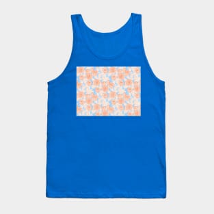 Orange and Blue Romantic Roses Tank Top